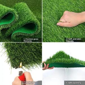Tapis en gazon artificiel réaliste, épaisseur 20 mm, gazon <span class=keywords><strong>synthétique</strong></span> de luxe, adapté aux animaux domestiques, intérieur/extérieur, <span class=keywords><strong>jardin</strong></span> - Product Image 4