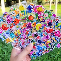 Autocollants en vinyle 3D en relief pour enfants, motif feuille, imprimés UV, auto-adhésifs, de haute qualité, amovibles, vernis UV, personnalisés
