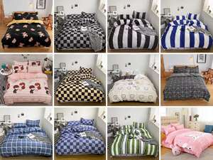 थोक घर संग्रह पुष्प मुद्रित 4 पीसी सेट बेड शीट सेट बेड शीट सेट बिस्तर पर दो तलोकेस लक्जरी बिस्तर - Product Image 4