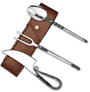 Juego de Cubiertos Medievales Pak Enterprises con Cuchillo de Acero Inoxidable, Juego de Cuchillos de Comedor Medievales Hechos a Mano - Product Image 1