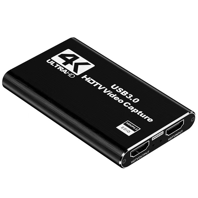 4K USB 3.0 Video Capture Card 1080P 60FPS 60Hz Video Recorder Grabber for Game Recording Live Streaming