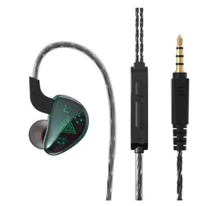 QKZ AK9 Wired In-Ear HiFi Baixo Pesado Fones De Ouvido Música Esportes Profissionais com Microfone Para A Execução de