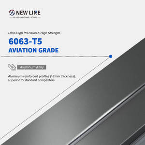 Porte pliante de style moderne, de haute qualité, en alliage d'aluminium, verre trempé pour le balcon, surface finie - Product Image 3