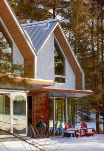 Casa moderna de madera de 2 pisos con techo de Marco en A Montaje rápido Valor artístico antisísmico para la vida propia - Product Image 2