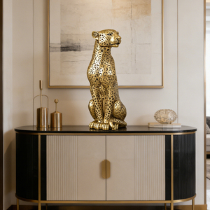Sculptures d'animaux en résine, léopard, pour figurines, décoration intérieure - Product Image 5
