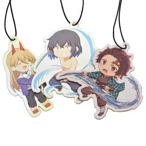 Rafraîchisseur d'air pour voiture en papier personnalisé avec <span class=keywords><strong>logo</strong></span>, cadeau d'affaires promotionnel imprimé <span class=keywords><strong>de</strong></span> luxe pour les voitures, vente en gros du fabricant - Product Image 1