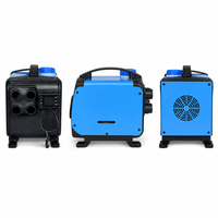 Hepsi Bir Arada 4 Çıkışlı Dizel Isıtıcı 5KW 12V/24V Uzaktan Kumandalı, Karavan, Kamyon, Kamp Aracı, Garaj için Çok Kanallı Hava Isıtma