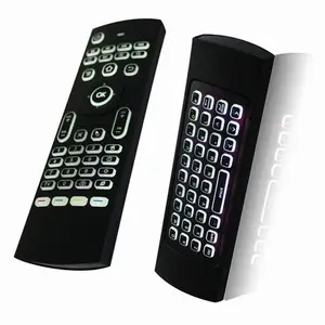 Udara Mouse MX3 2.4G Backlit Remote Control Mini Keyboard Nirkabel Remote Control Inframerah Belajar Terbaik untuk Android Smart TV kotak