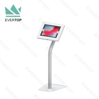 Kiosque debout libre de PC de Tablette de plancher réglable de LSF02B-C 7 "-13" avec la serrure principale, kiosque sécurisé verrouillable antivol de PC de Tablette