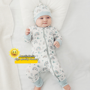 Tutina per Neonati in Viscosa di Bambù con Design Personalizzato Stampato, con Cerniera, <span class=keywords><strong>Abbigliamento</strong></span> per Bambini 0-3 <span class=keywords><strong>Mesi</strong></span> - Product Image 5