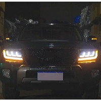 Ensemble de phares à LED à 3 lentilles, mise à niveau des phares à LED pour accessoires de voiture, compatible avec Toyota Land Cruiser LC200 FJ200 2008-2015