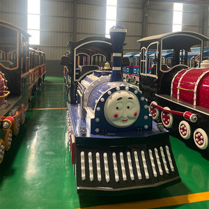 Tren Eléctrico Adaptativo Todo Terreno sin Rieles de Acero para Parques Temáticos y Centros Comerciales, Uso en Exteriores para Turismo - Product Image 2