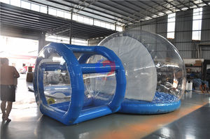 <span class=keywords><strong>Supermercado</strong></span> burbuja cabina de fotos Navidad aire soplado globo de nieve inflable para la venta - Product Image 5