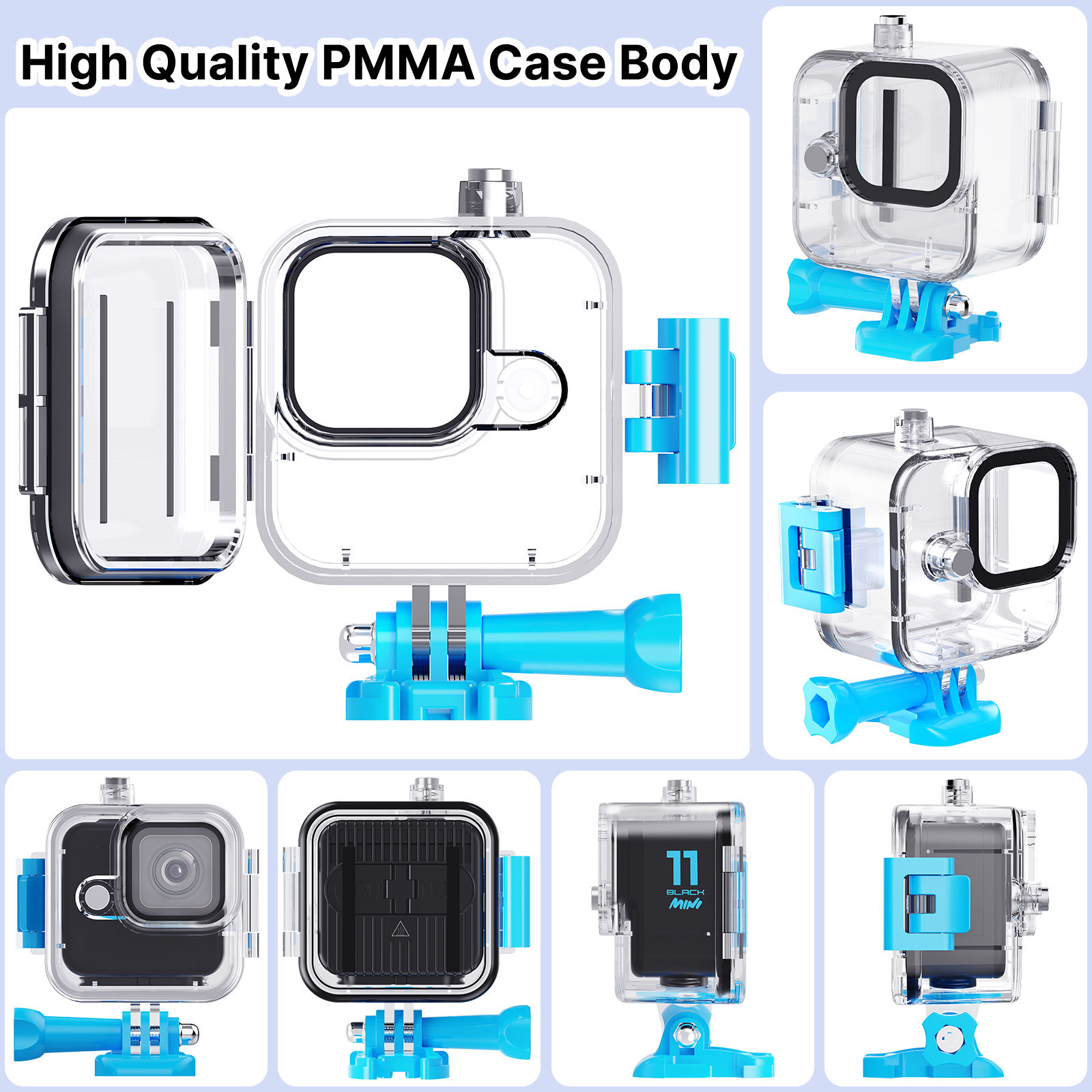 HONGDAK New Good Quality Underwater Diving Protective Waterproof Housing Case for Gopro Hero Mini 11