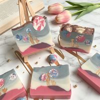 Savon artisanal à froid Ciel étoilé, inspiré des contes de fées, cadeau pour enfants et adultes, vente en gros pour petites entreprises