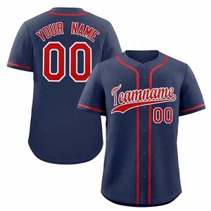 Uniformes y camisetas de béisbol para hombre con sublimación de logotipo personalizado para ropa de juegos - Product Image 5