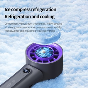Nouveau ventilateur portatif rechargeable de 3600 mAh avec refroidissement par glace et 100 réglages de vitesse, idéal comme cadeau pour une utilisation en extérieur, petit ventilateur - Product Image 6