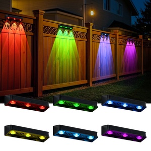 <span class=keywords><strong>2025</strong></span> RGB LED năng lượng mặt trời Powered Tường Ngoài Trời vườn ánh sáng không thấm nước IP65 đèn ấm cho hàng rào trang trí nội thất treo tường năng lượng mặt trời hàng rào đèn - Product Image 2