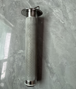 Separador de aceite de cilindro de filtro de vela de malla metálica perforada de acero inoxidable de alta temperatura para suministros de filtro de polímero de filamento - Product Image 3