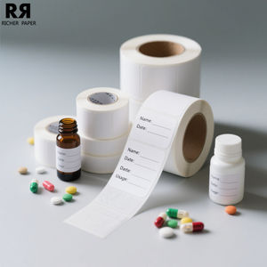 Étiquette autocollante pour tube à essai médical personnalisée rouleau de vinyle d'emballage électronique étanche rouleaux de papier adhésif durable - Product Image 3