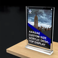 Tableau d'affichage transparent pour bureau, table, messages, publicité, magasin