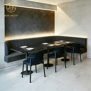 เฟอร์นิเจอร์ร้านกาแฟรูปครึ่งวงกลมหินอ่อน โซฟา บูธ ที่นั่ง โต๊ะ และเก้าอี้สำหรับร้านกาแฟและร้านอาหาร - Product Image 2