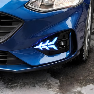 Pour <span class=keywords><strong>Ford</strong></span> Focus 2018-2020 <span class=keywords><strong>pare</strong></span>-chocs <span class=keywords><strong>avant</strong></span> mise à niveau LED feux diurnes assemblage Plug and Play outil voiture accessoires - Product Image 5