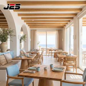 Juego <span class=keywords><strong>de</strong></span> Mesa y Sillas <span class=keywords><strong>de</strong></span> Ratán Tejido para Restaurante Moderno, Diseño Comercial Personalizado J2S para Hotel - Product Image 1
