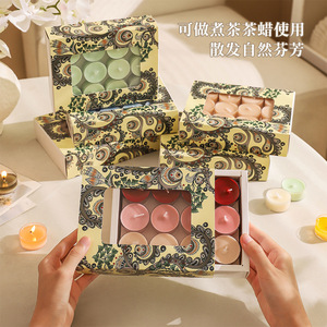 Yu Huan Tea Lights Round Scented Candles 4 Hour Burn Time For Wedding Valentine'S Day Gifts Handmade Fragrance - Product Image 1