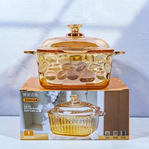 Tazón de Sopa de Vidrio de Borosilicato de Alta Calidad, Estilo Clásico, para Cocina y Hogar, con Tapa - Product Image 2