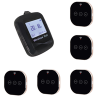 Système d'appel sans fil de type montre pour serveurs, avec 5 boutons d'appel de table, système de pagination sans fil pour clients, idéal pour les cafés