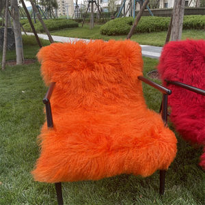 Proveedor Chino de Piel de Oveja <span class=keywords><strong>Tibetana</strong></span> Real de Color Marrón Oscuro, Piel de <span class=keywords><strong>Cabra</strong></span> Mongola de Lana Larga - Product Image 6