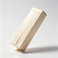 Boîte de soins de la peau personnalisée haut de gamme avec estampage à chaud, motif botanique, livraison express 72H, boîte cadeau en carton biodégradable