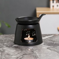 Diffuseur d'aromathérapie en céramique, brûleur d'huiles essentielles, chauffe-cire, brûleur d'encens en porcelaine