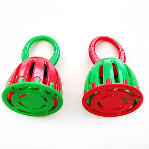 Wholesale Durable Colorful Plastic Hand Shake Bell for Stage Performance <b>Musical</b> <b>Instrument</b> Early Education Baby Rattle Toys - Product Image 2