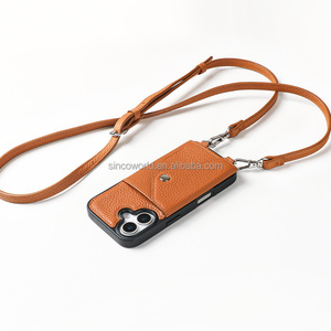 เคสโทรศัพท์หนังสะพายข้างสุดหรูพร้อมกระเป๋าสตางค์สำหรับผู้หญิงที่มีสายคล้องที่ออกแบบอย่างมีสไตล์สำหรับ iPhone 17 Pro Max - Product Image 3