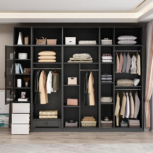 Fournisseur direct d'usine armoire à portes coulissantes <span class=keywords><strong>de</strong></span> luxe légère maison chambre assemblage simple <span class=keywords><strong>porte</strong></span> <span class=keywords><strong>coulissante</strong></span> grande armoire nordique - Product Image 4