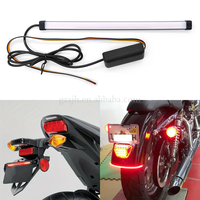 Nouvelle Bande Lumineuse LED Flexible AIJIEHE 60CM pour Voiture avec Lumières Ambre+Rouge/Jaune+Blanc, Adaptation Universelle pour Rénovation/Mise à Niveau
