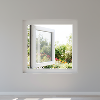 Fenêtres à battants en PVC/UPVC en verre trempé sur mesure, insonorisées, avec moustiquaires, pour maisons – Approvisionnement direct usine