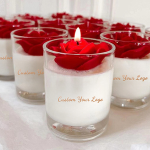 AIKUN <b>Red</b> Rose Valentine's Day Gift Soy Wax Private Label Wedding Scented <b>Candle</b> Gift Set Luxury Highly Scented <b>Candles</b> - Product Image 4
