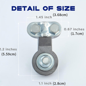 Bloque de terminales de batería con poste lateral de tornillo M6 de 3/8 pulgadas, conector de batería de coche de metal MT2462901 - Product Image 4