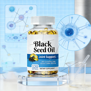 Huile de nigelle de qualité supérieure en gélules molles OEM, antioxydant supérieur et cellulaire, complément alimentaire pour l'immunité - Product Image 5