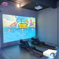 Système de projection interactif pour jeu de course à rames immersif, équipement de course sportive d'intérieur, installation facile