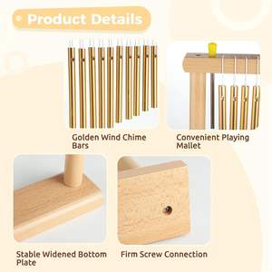 18/20 Hinweis Glockenspiel Tischplatte Glockenspiel Hand Schlag <span class=keywords><strong>instrument</strong></span> mit Schlägeln für die häusliche Bildung im Klassen zimmer - Product Image 6
