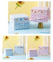 Grande boîte à bonbons portable - Boîte cadeau pour fête d'anniversaire d'enfants - Boîte à bonbons de mariage - Carte avec ventilation - Boîte cadeau de voyage mignonne