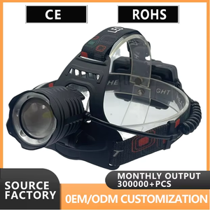 Lampe de tête LED d'extérieur rechargeable pour la pêche de nuit, l'escalade en montagne, <span class=keywords><strong>le</strong></span> travail de la mine, <span class=keywords><strong>le</strong></span> zoom laser blanc, la lumière forte et <span class=keywords><strong>chauve</strong></span> - Product Image 4