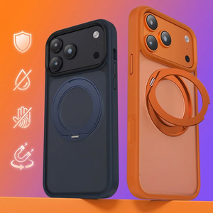 เคสขายส่งสำหรับ <span class=keywords><strong>iPhone</strong></span> 15 16 17 Pro Max พร้อมปุ่ม AI หมุนได้ 360 องศา  ฐานแม่เหล็ก ป้องกันการกระแทก - Product Image 2