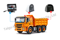 Sistema de Monitoreo de Vehículos Universal AHD de 4 Canales, Monitor LCD IPS de 7 Pulgadas, Cámara de Reversa para Automóvil, Soporte de Montaje en el Tablero de 12V para Automóviles