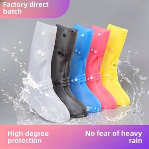 Botas de Lluvia de Caña Alta para las Cuatro Estaciones, con Suela Suave Antideslizante e Impermeables, Cubrebotas y Calcetines Integrados - Product Image 6