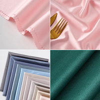 Serviettes en tissu satiné damassé lisse en gros - Serviettes de table en tissu doux pour hôtels, restaurants, mariages et banquets